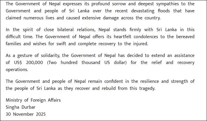 nepal srilanka