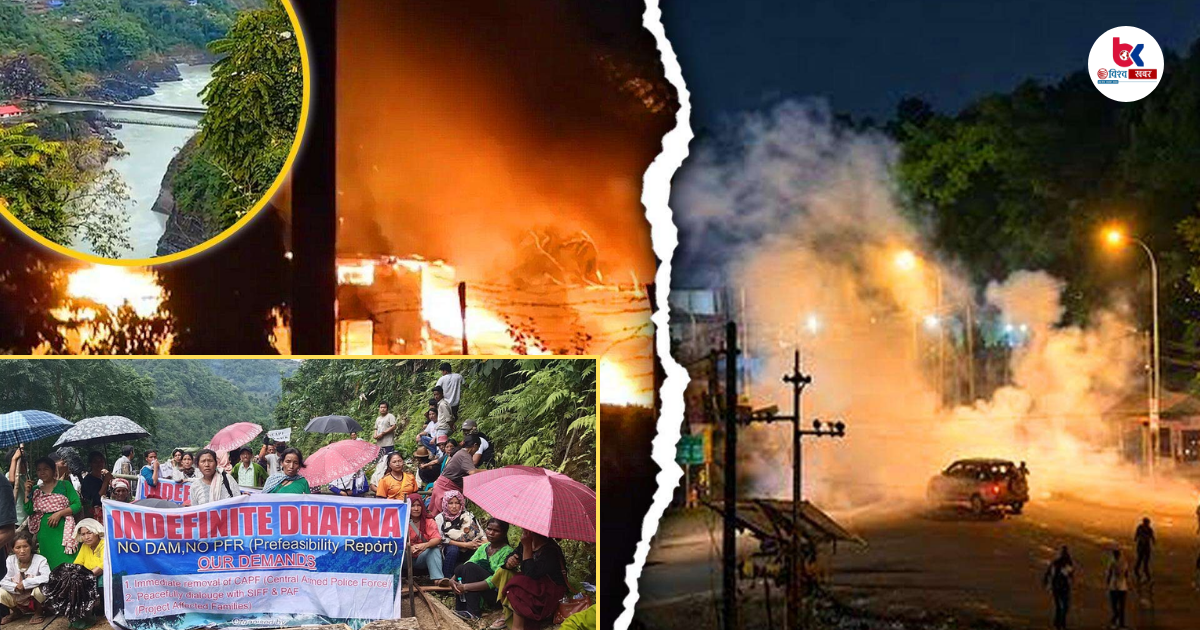 arunachan anti dam protest main